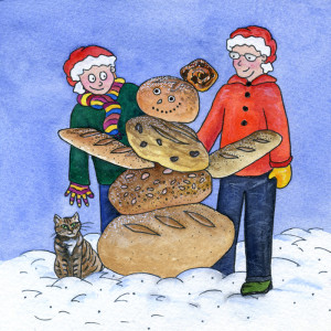 Bespoke Christmas card design © Freya Laughton