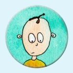 Boy button badge