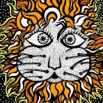 Lion greetings card