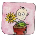 Sunflower greetings card