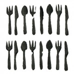 Cutlery greetings card
