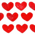 Hearts greetings card