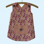 Pink circle apron