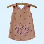 Pink floral apron