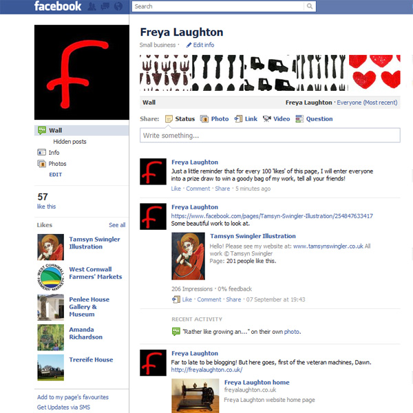Freya Laughton facebook business page