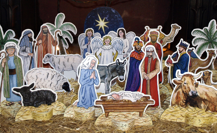 Whole advent nativity set up ©  Freya Laughton Whole advent nativity set up ©  Freya Laughton
